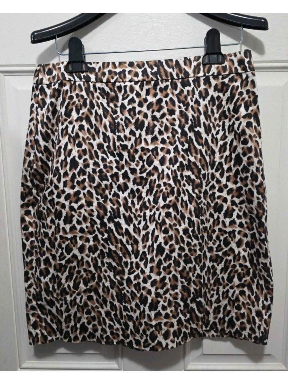 J. Crew The Pencil Skirt Animal Print Knee Length Back Zip And Slit Women's 6